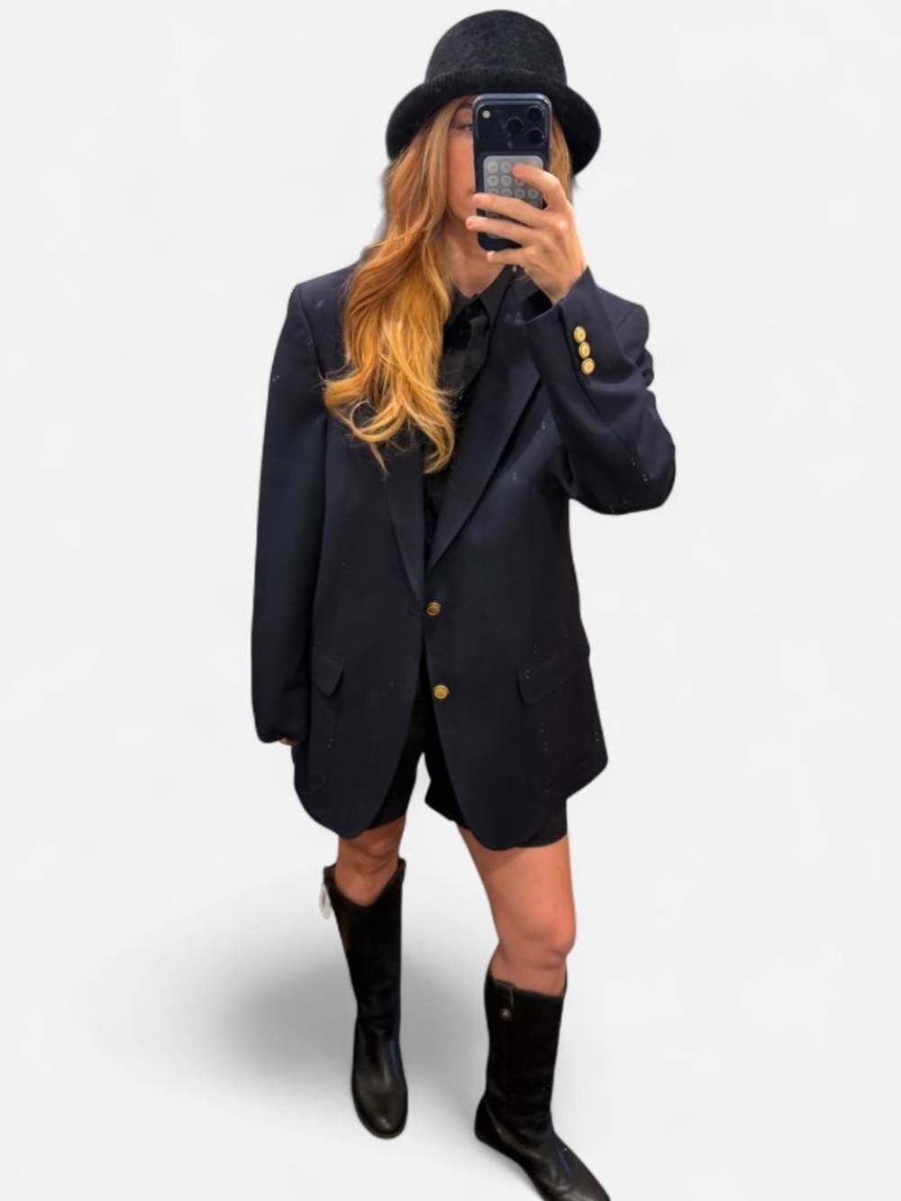 Vintage Neiman Marcus "Envoy" Navy Blue Blazer